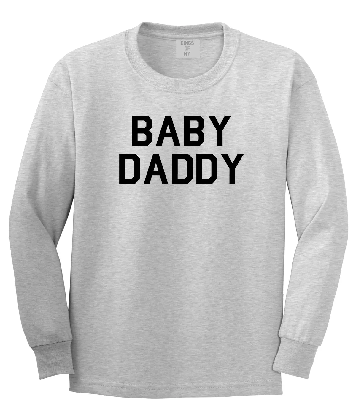 Baby Daddy Funny Fathers Day Mens Long Sleeve T-Shirt