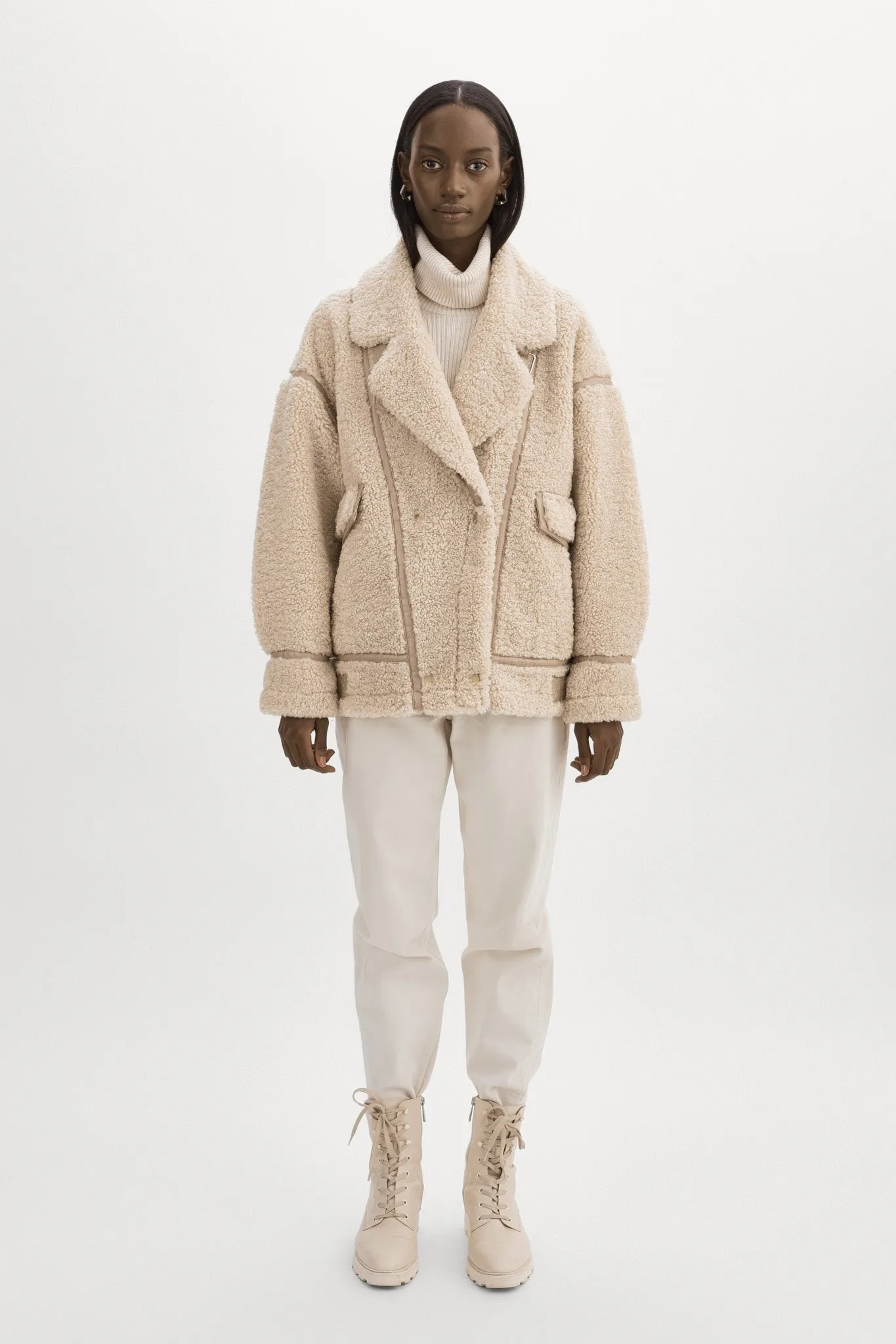 BADU | Oversized Faux Shearling Jacket