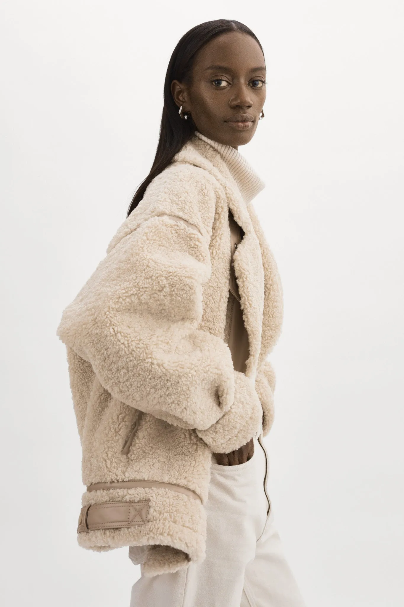 BADU | Oversized Faux Shearling Jacket