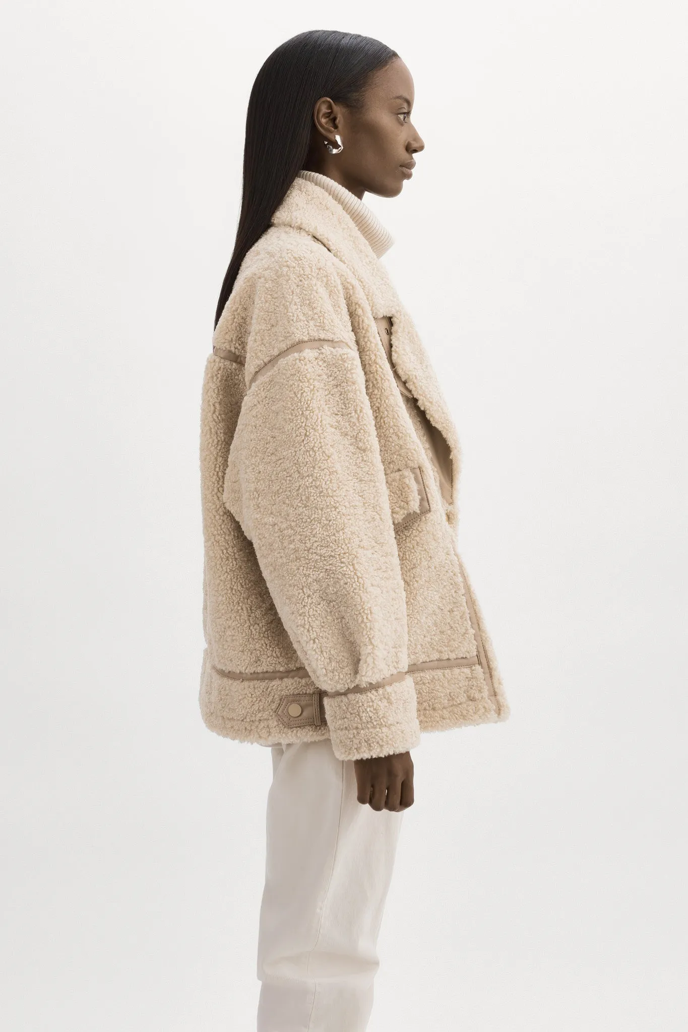 BADU | Oversized Faux Shearling Jacket