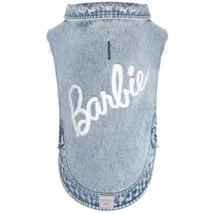 Barbie™ Downtown Denim Vest - Acid Wash Blue