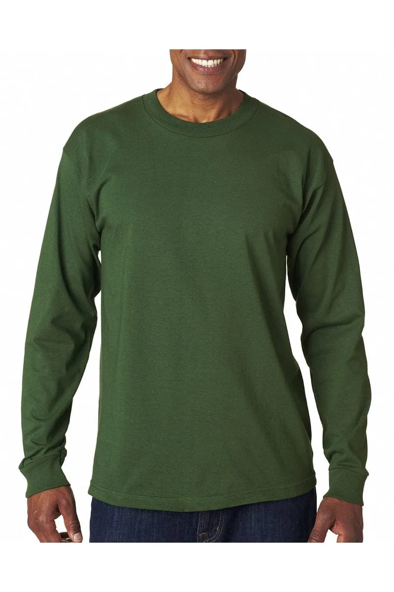 Bayside BA6100: Adult 6.1 oz., 100% Cotton Long Sleeve T-Shirt