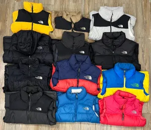 Branded The North Face Puffer Vests / Gillets - 13 Pieces