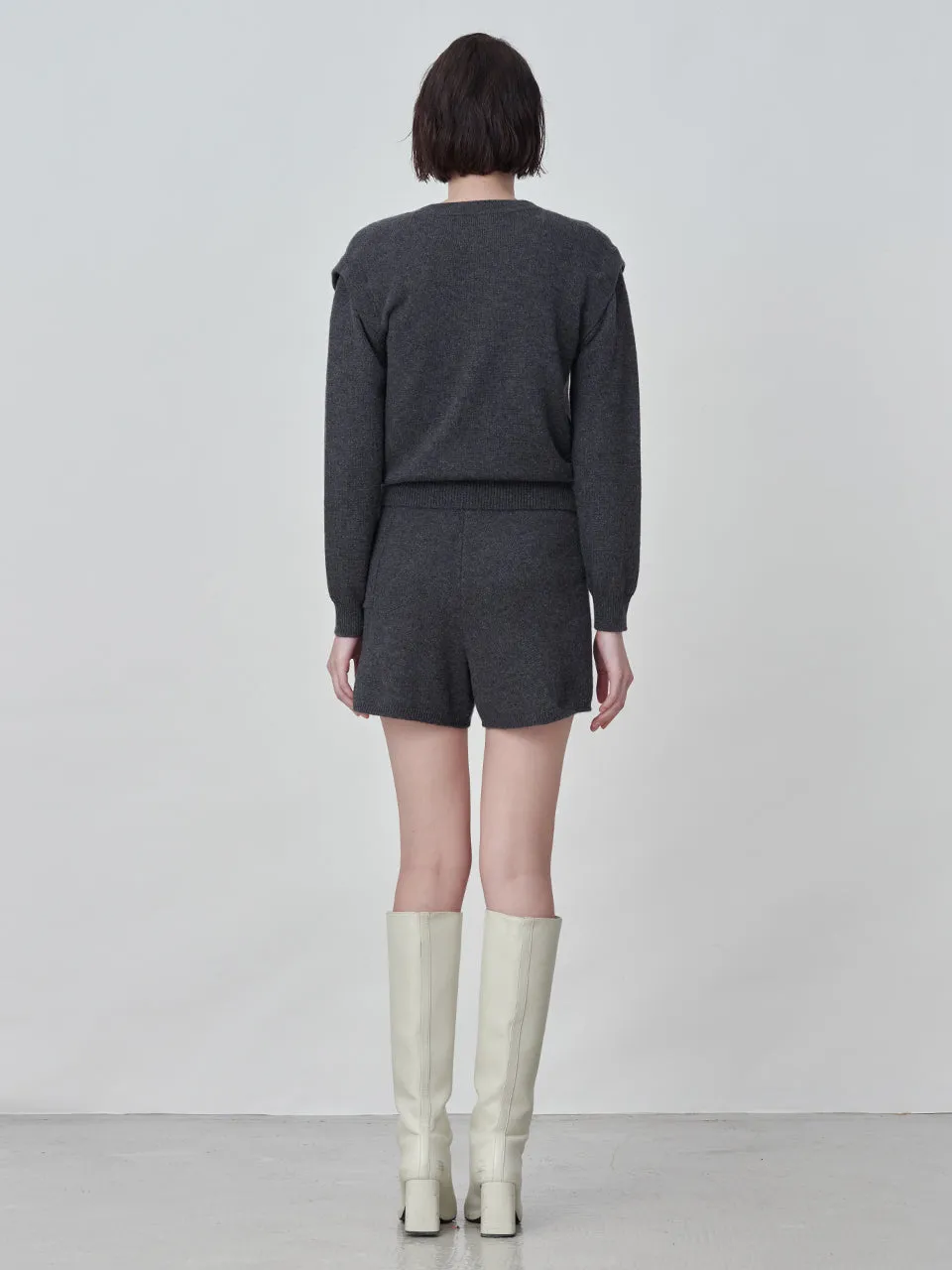 Cashmere Shorts_Graphite