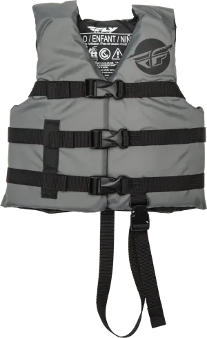 CHILD FLOTATION VEST GREY/BLACK