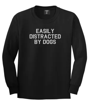 Easily Distracted By Dogs Mens Long Sleeve T-Shirt