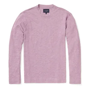 Ellison - Heather Purple Slub Long Sleeve Tee