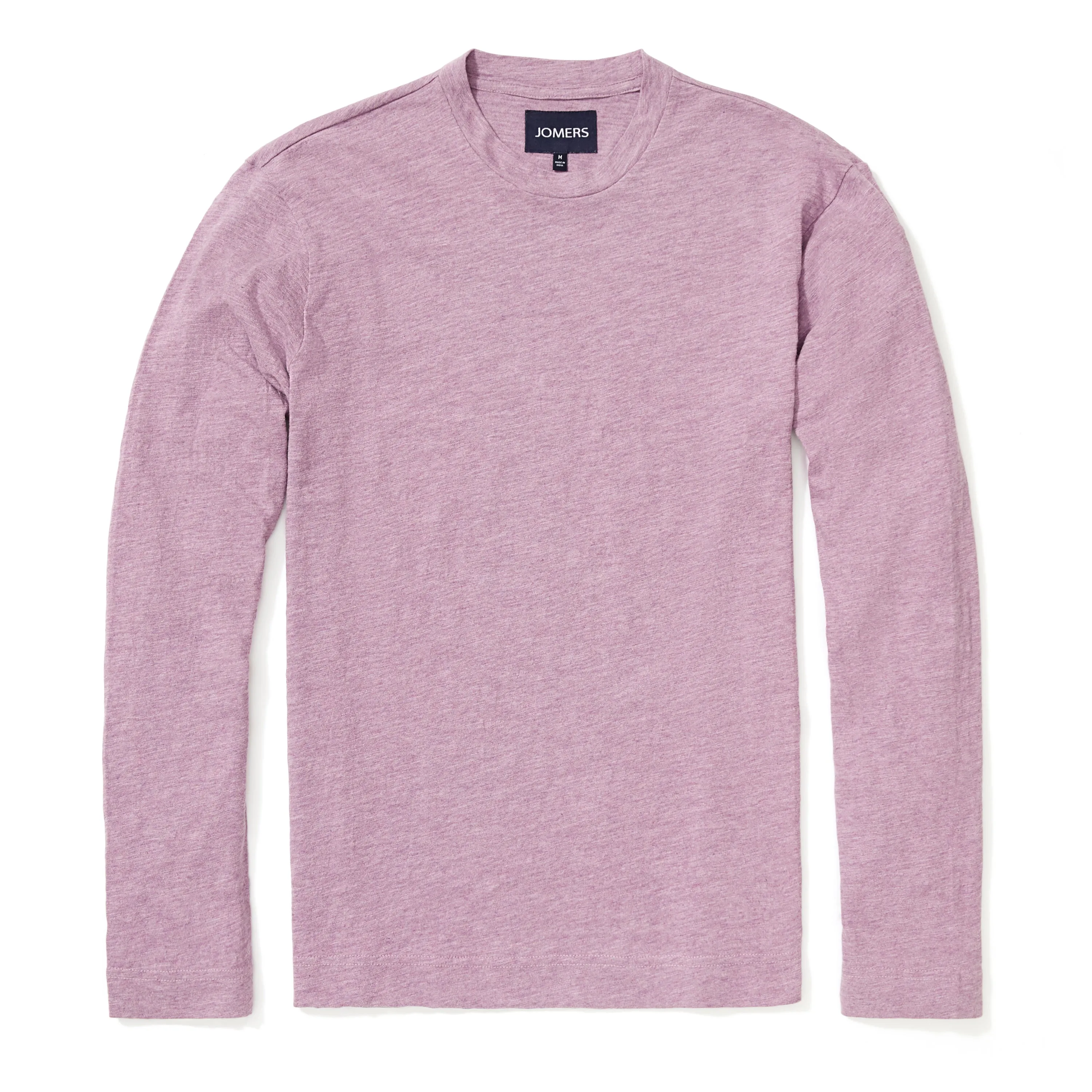 Ellison - Heather Purple Slub Long Sleeve Tee