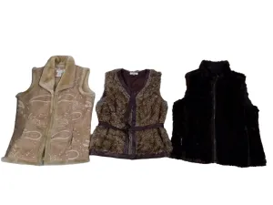 Fur Shearling Vest Mix - 9 pcs - 6/6/24