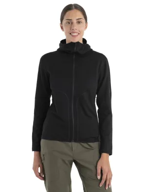 Icebreaker Womens 560 RealFleece Elemental II LS Zip Hood