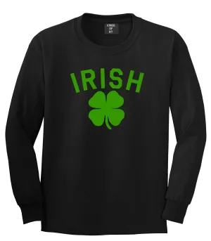 Irish Four Leaf Clover St Patricks Day Mens Long Sleeve T-Shirt