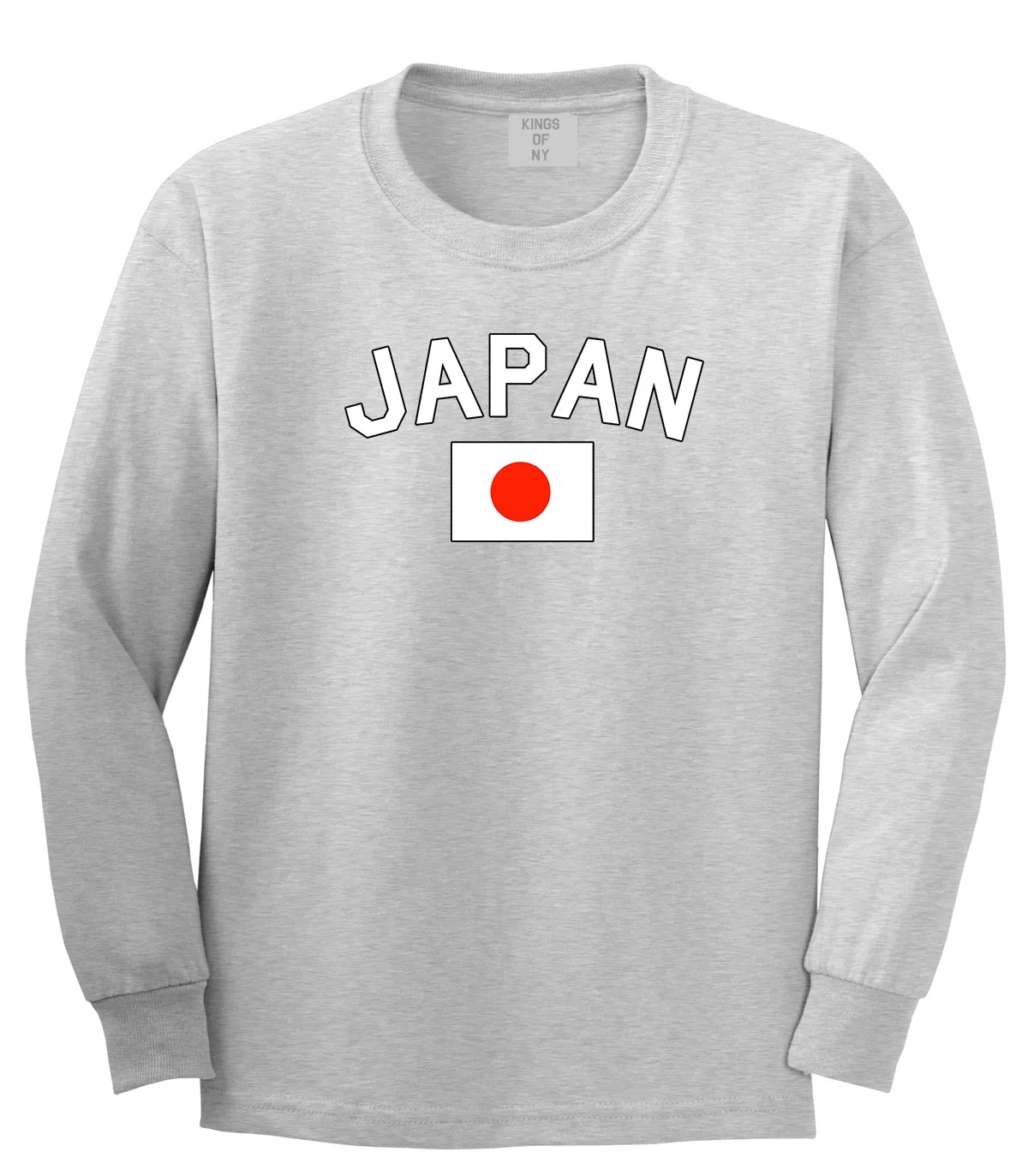 Japan With Japanese Flag Mens Long Sleeve T-Shirt