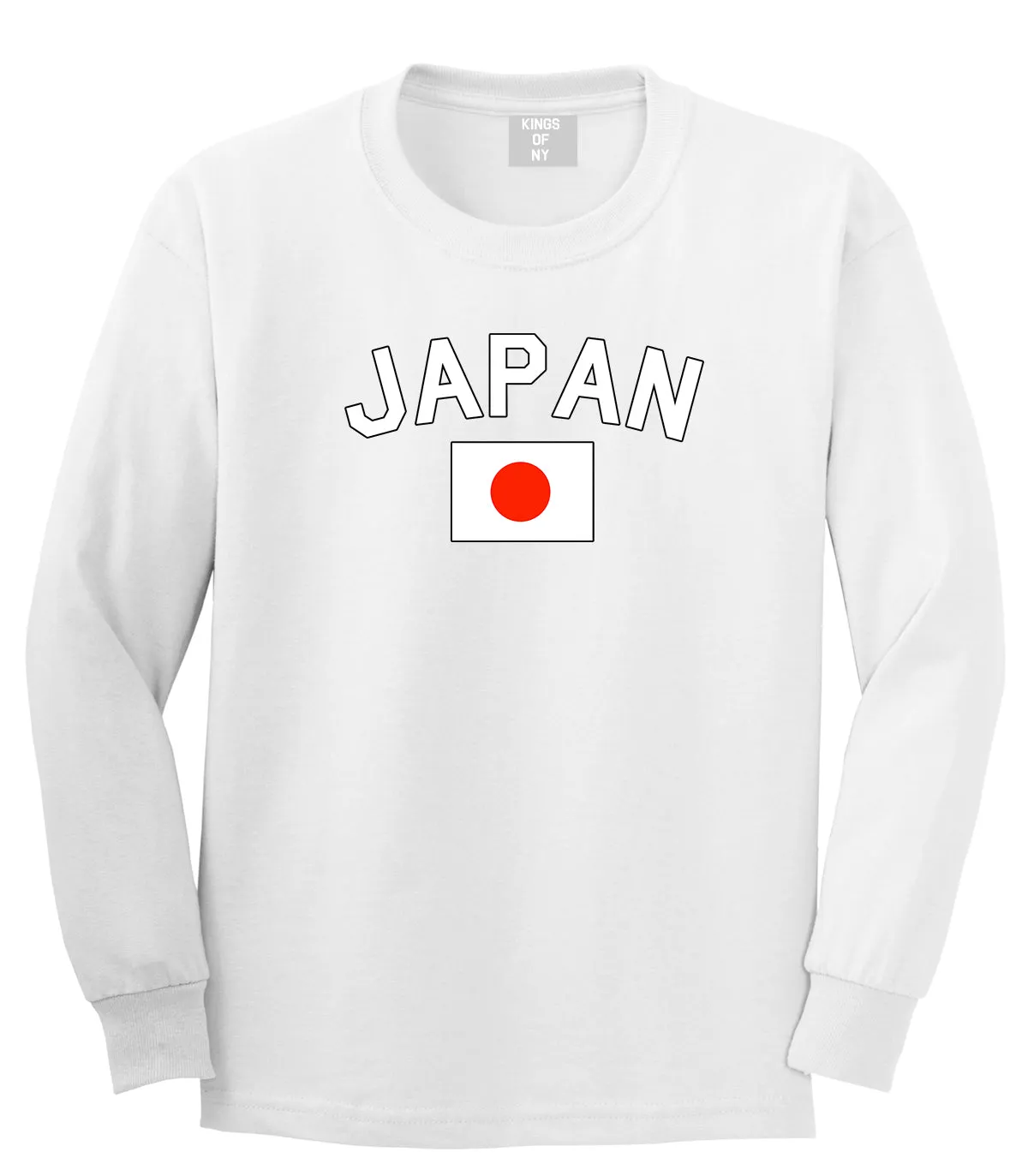 Japan With Japanese Flag Mens Long Sleeve T-Shirt