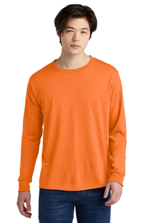 Jerzees® Dri-Power® 100% Polyester Long Sleeve T-Shirt - Safety Orange