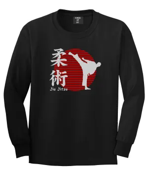 Jiu Jitsu Fighter Mens Long Sleeve T-Shirt