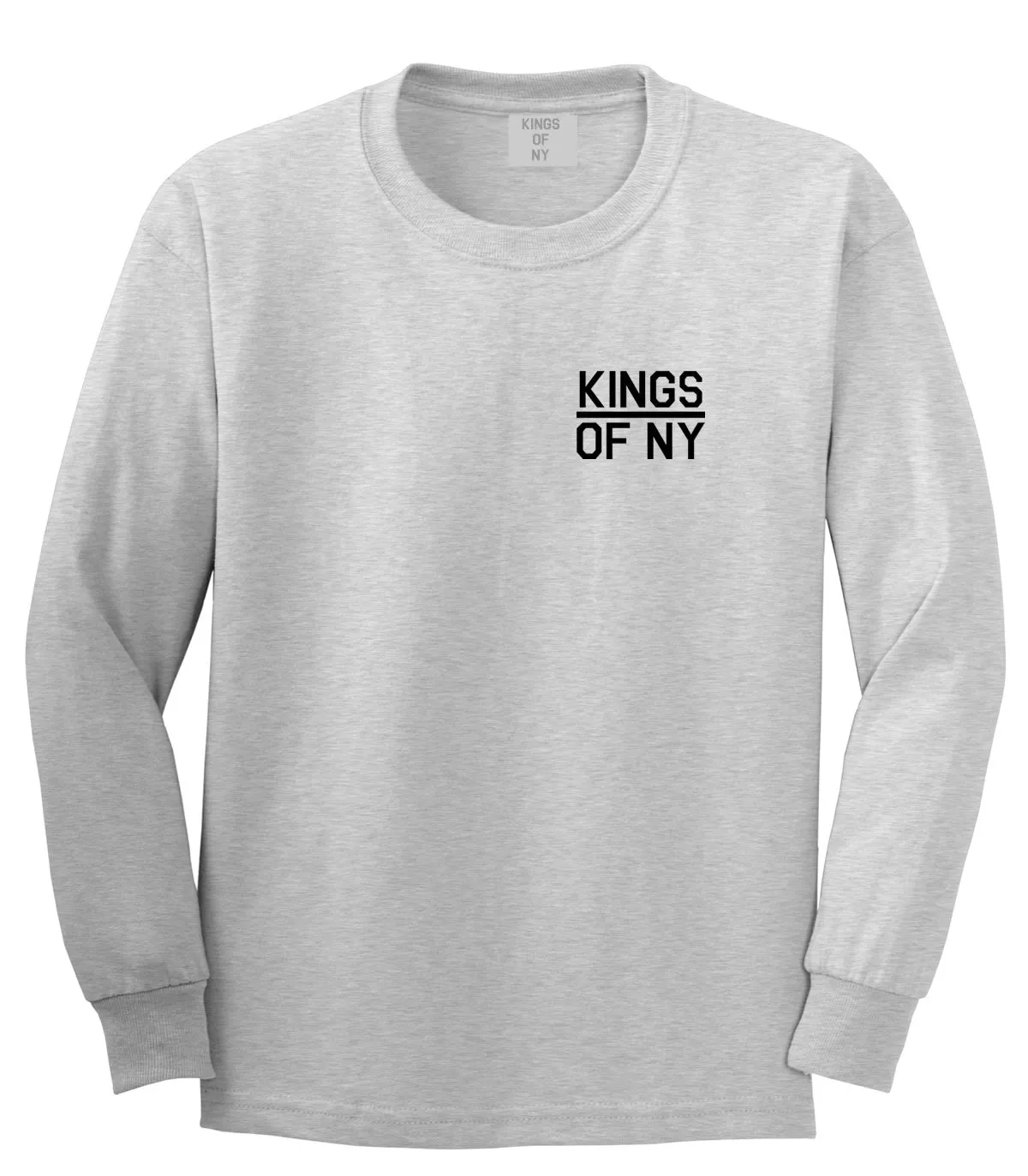 Kings Of NY Classic Chest Logo Mens Long Sleeve T-Shirt