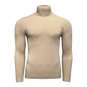 Lavane' Sand  Solid Turtlenecks Sweater - SYM