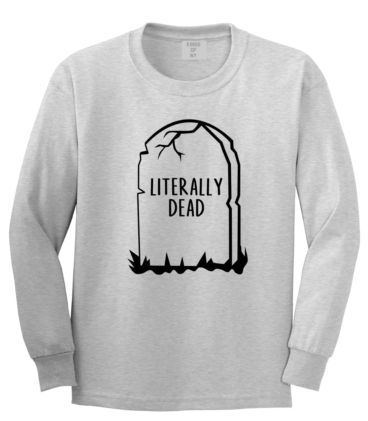 Literally Dead Halloween Mens Long Sleeve T-Shirt