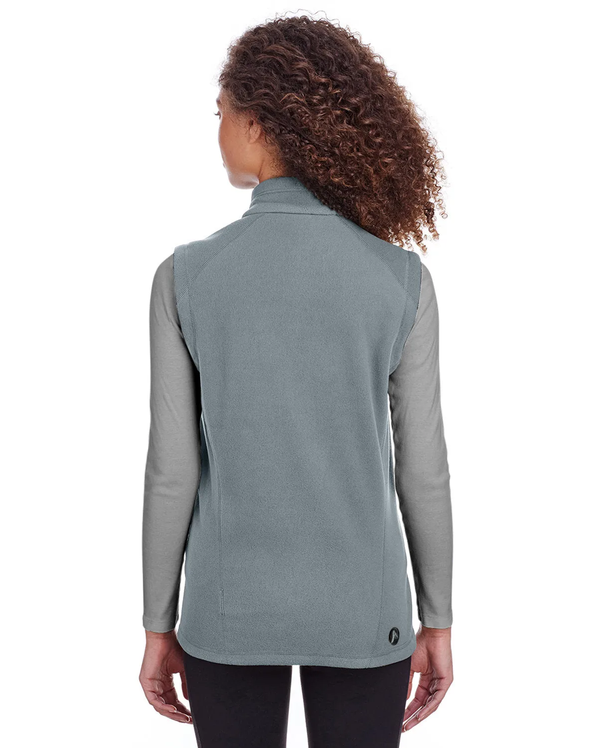 Marmot Ladies Rocklin Fleece Branded Vests, Steel Onyx