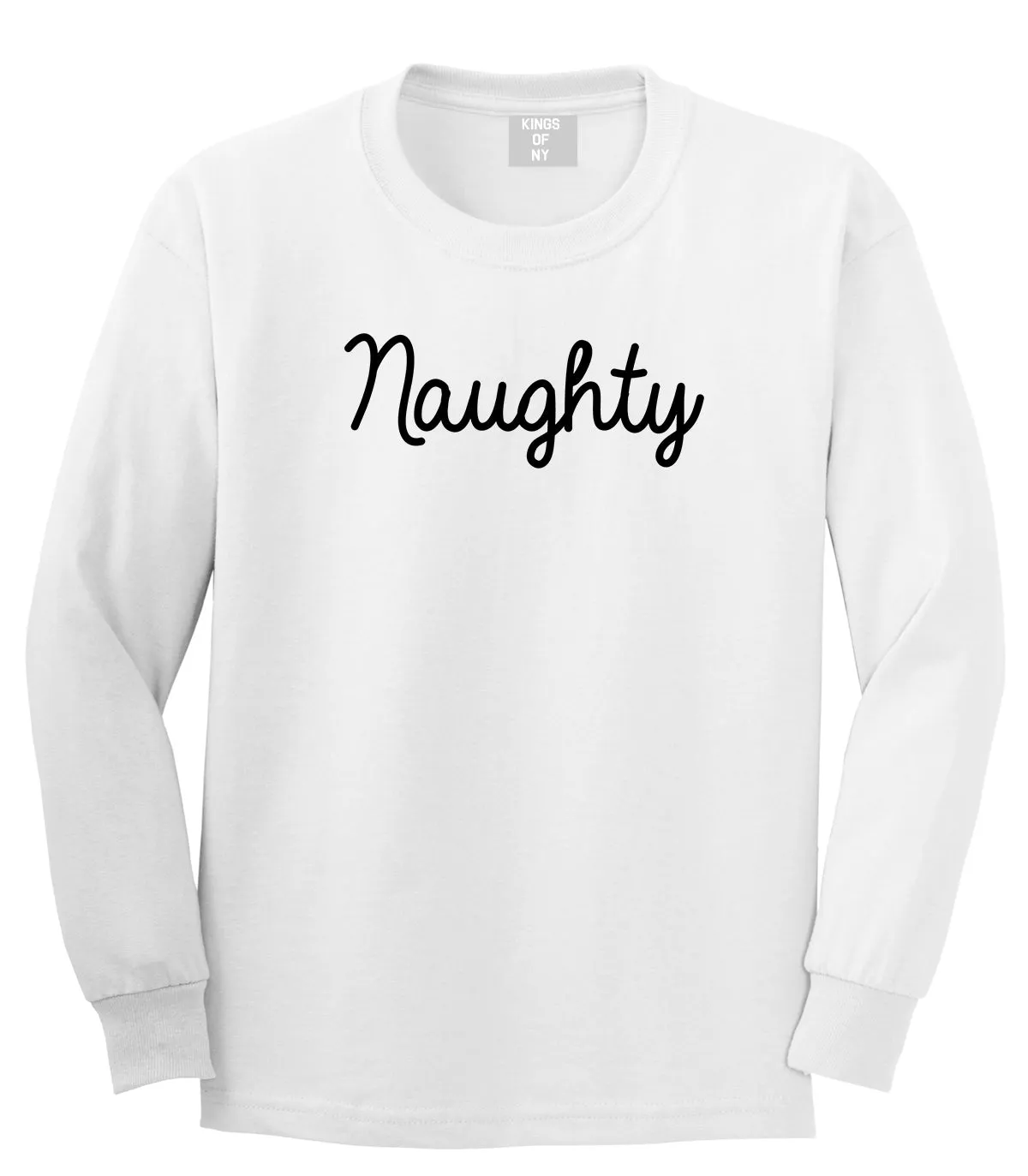 Naughty Script Bad Mens Long Sleeve T-Shirt