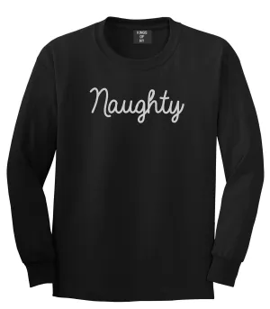 Naughty Script Bad Mens Long Sleeve T-Shirt