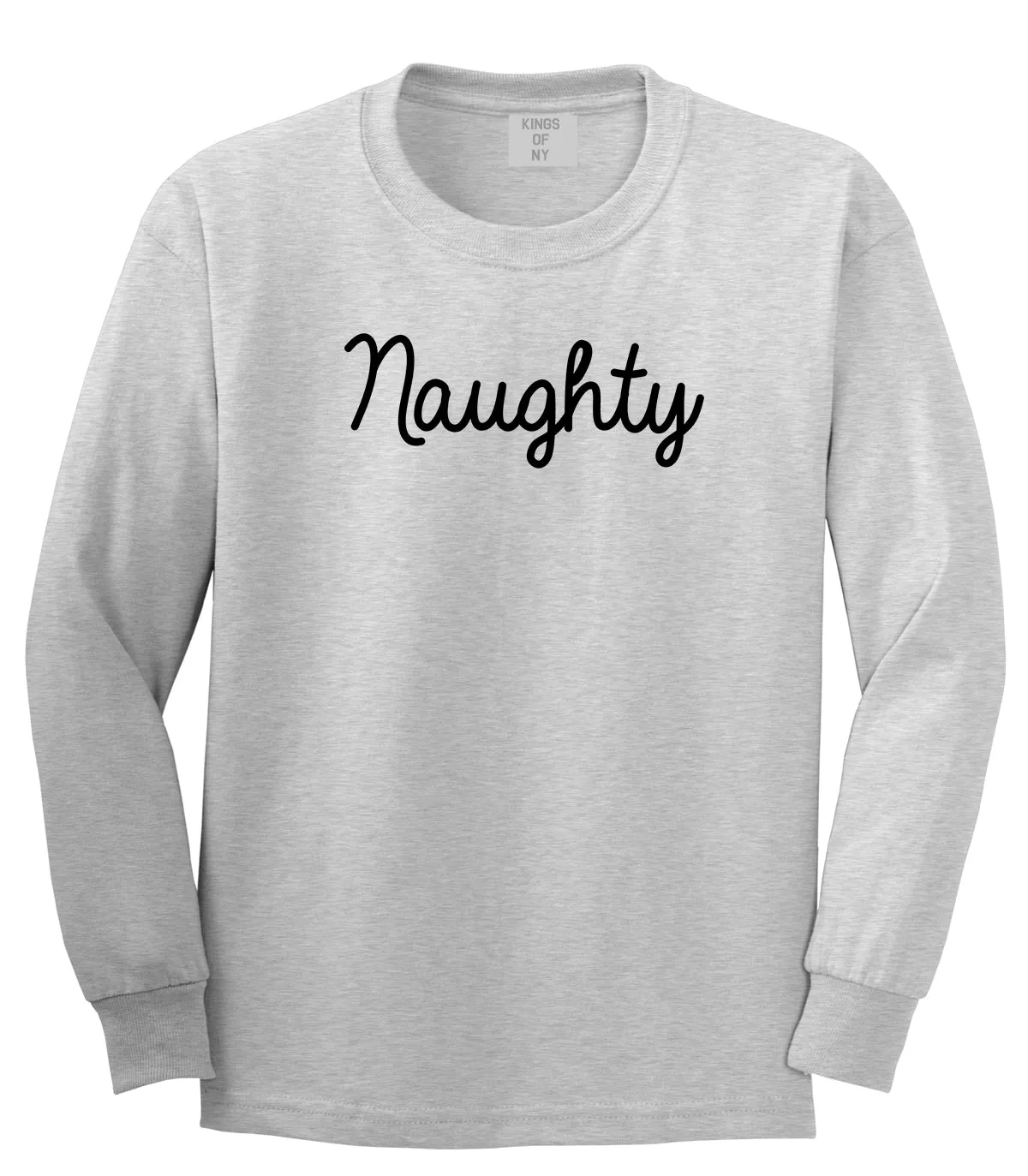 Naughty Script Bad Mens Long Sleeve T-Shirt