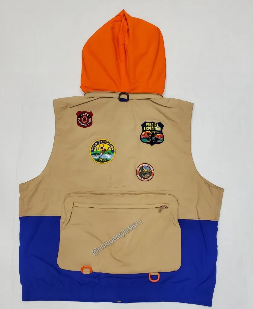 Nwt Polo Ralph Lauren Patches Utility Vest