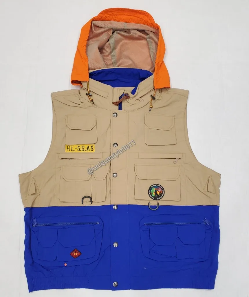 Nwt Polo Ralph Lauren Patches Utility Vest