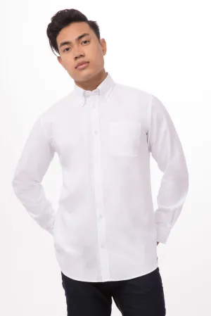 Oxford Men's Dress Shirt- White