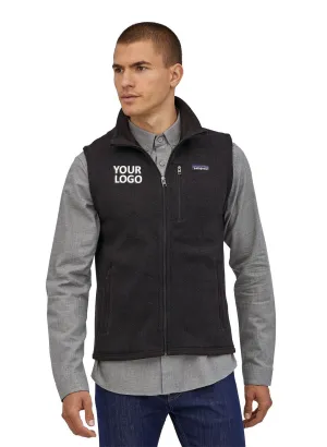 Patagonia Mens Better Sweater Fleece Customized Vests, Black