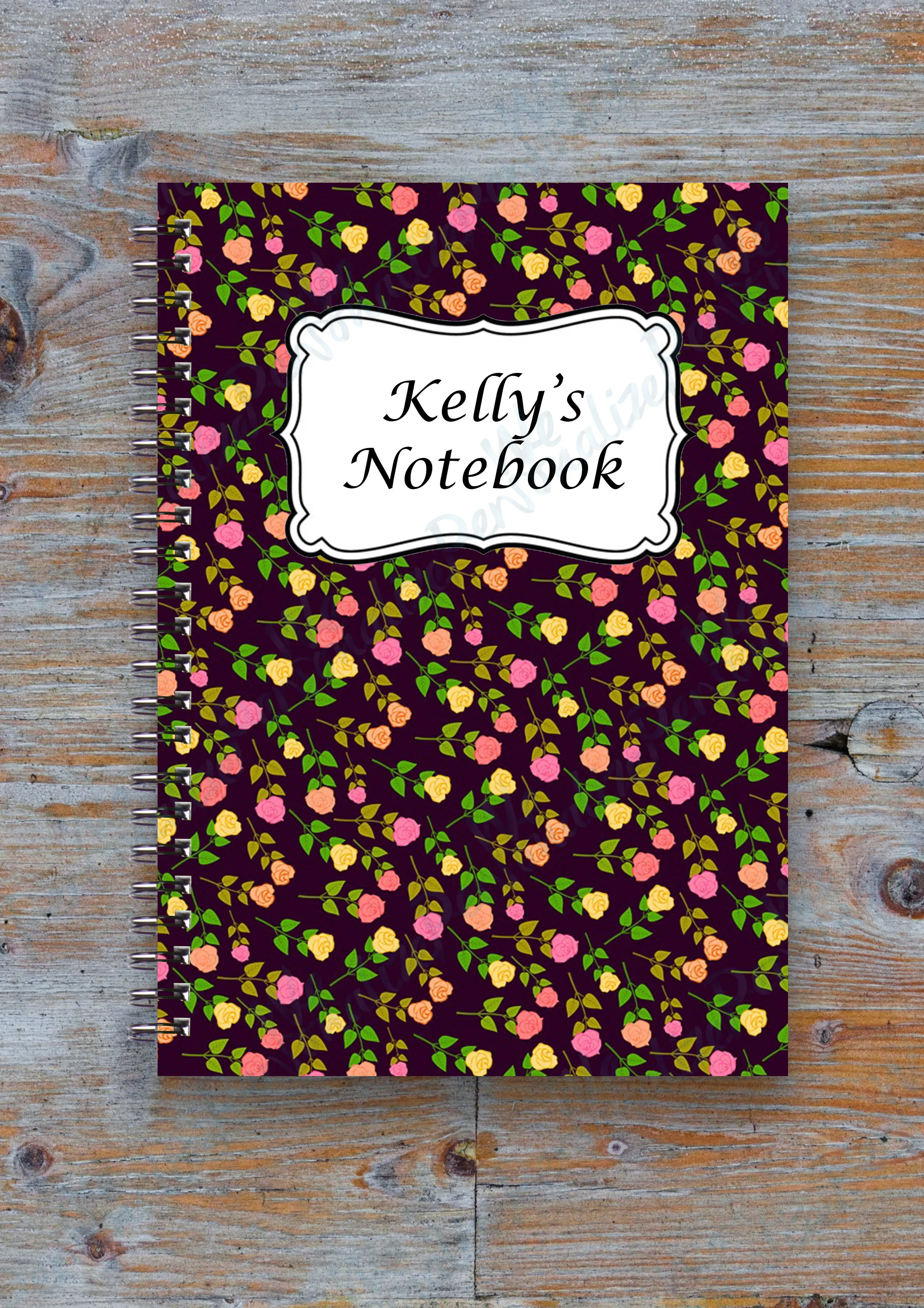 Personalised Patterned Notebook