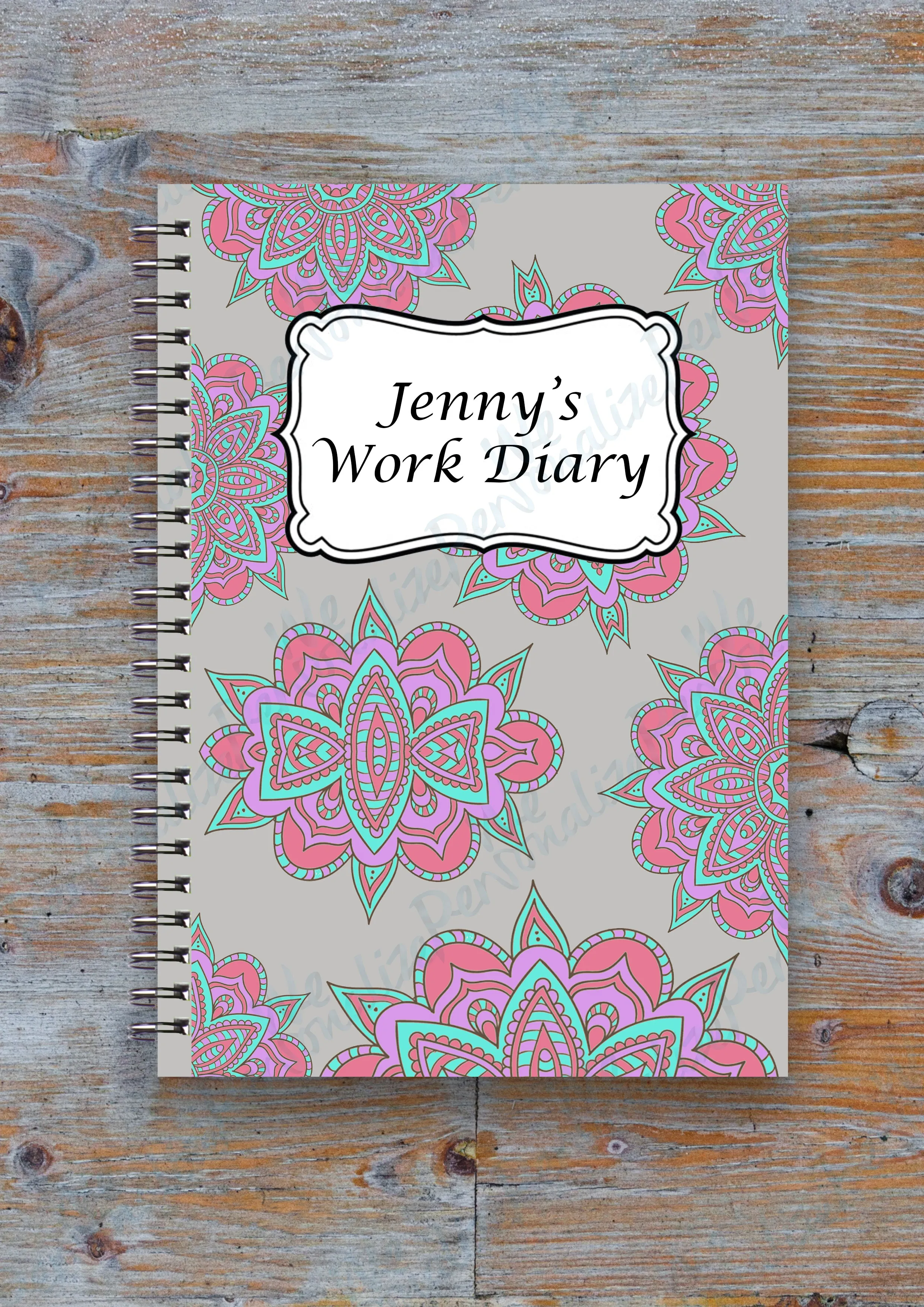 Personalised Patterned Notebook