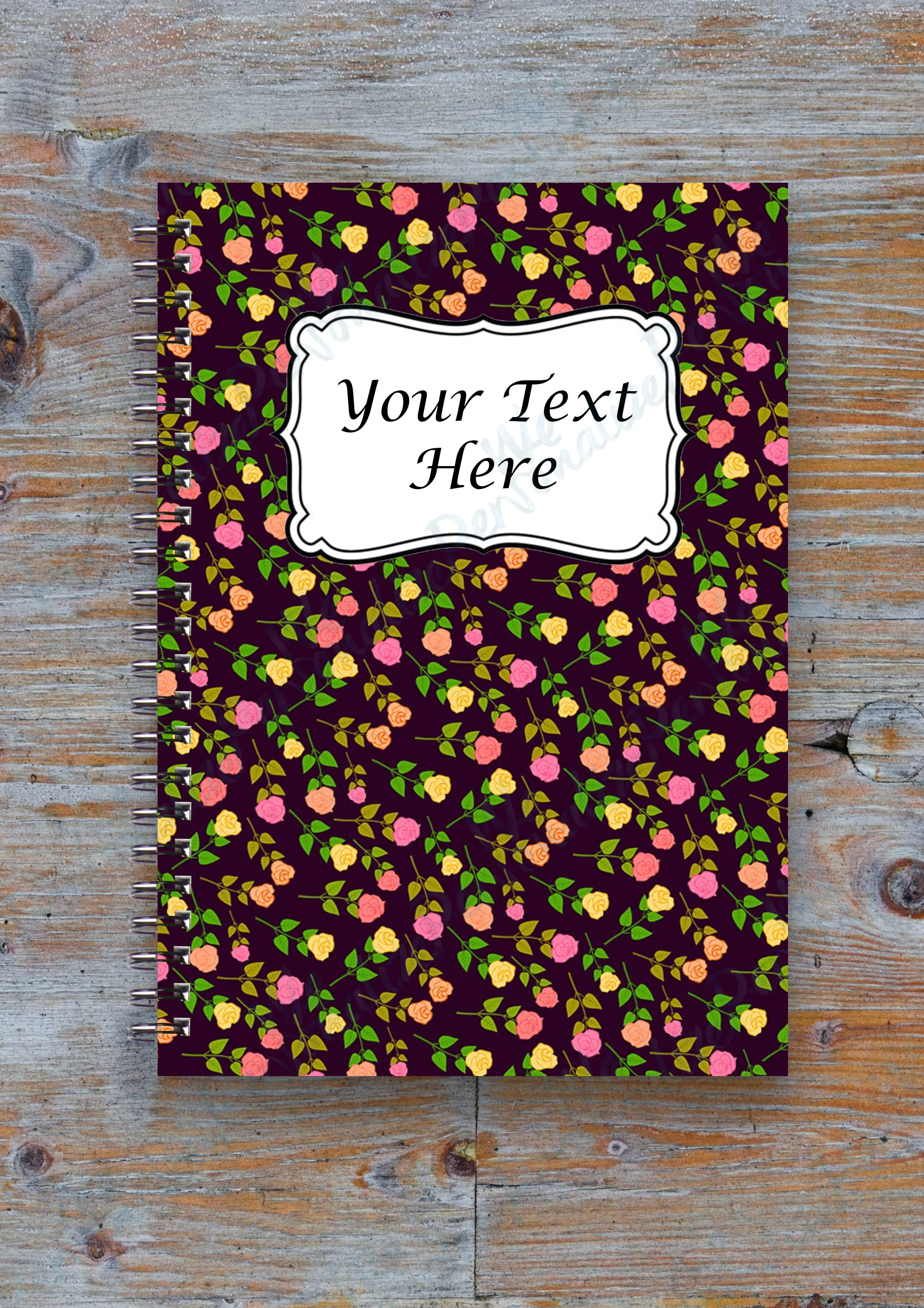 Personalised Patterned Notebook