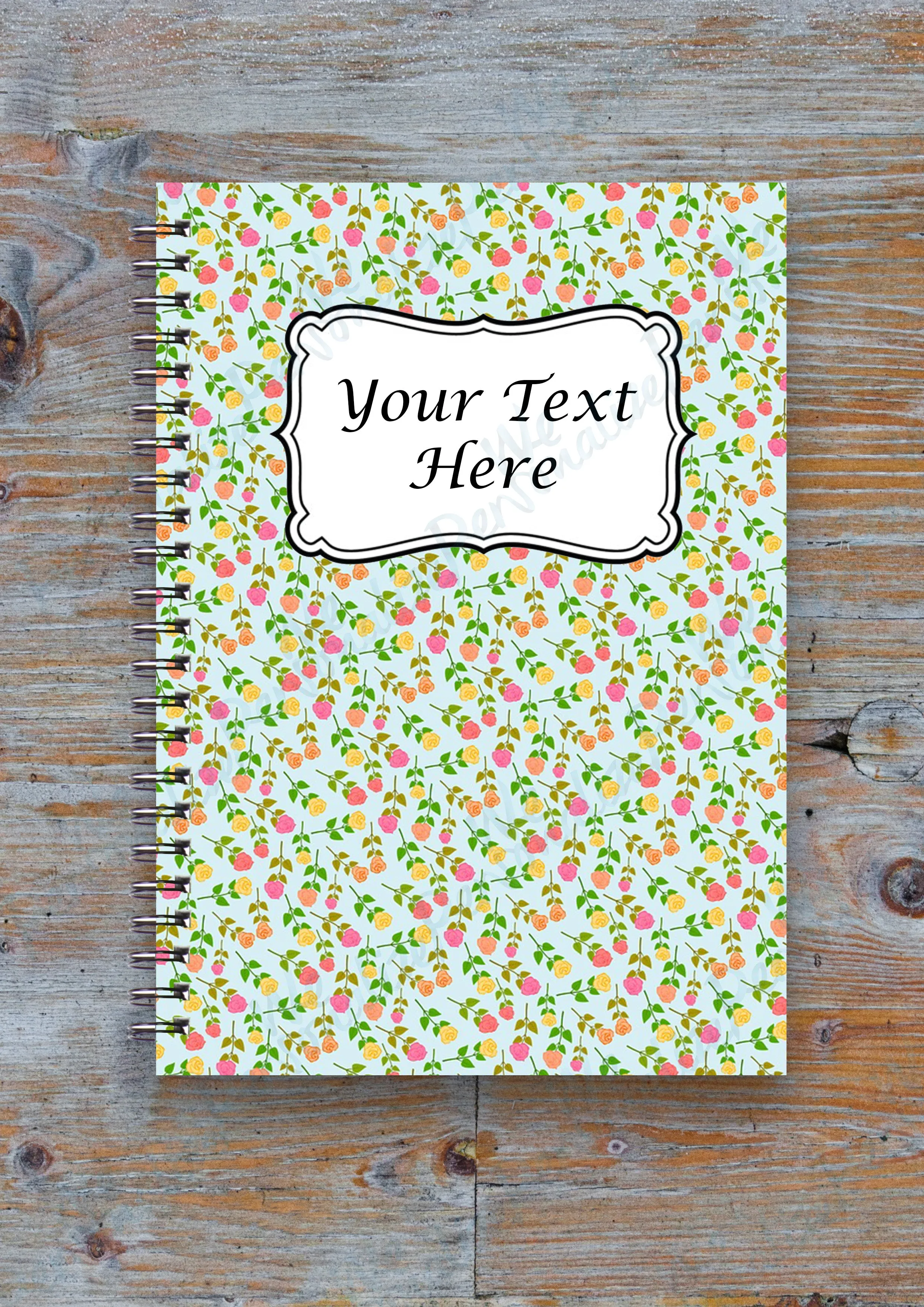 Personalised Patterned Notebook