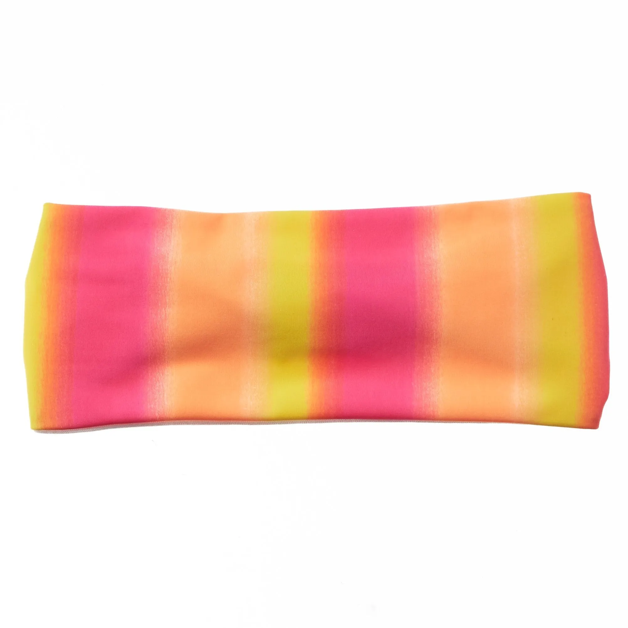 Pink and Yellow Stripe Unlined Band