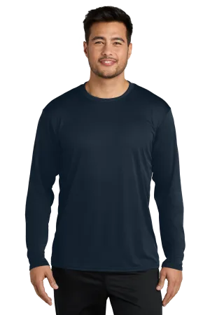 Port & Company® Long Sleeve Performance Tee - Deep Navy