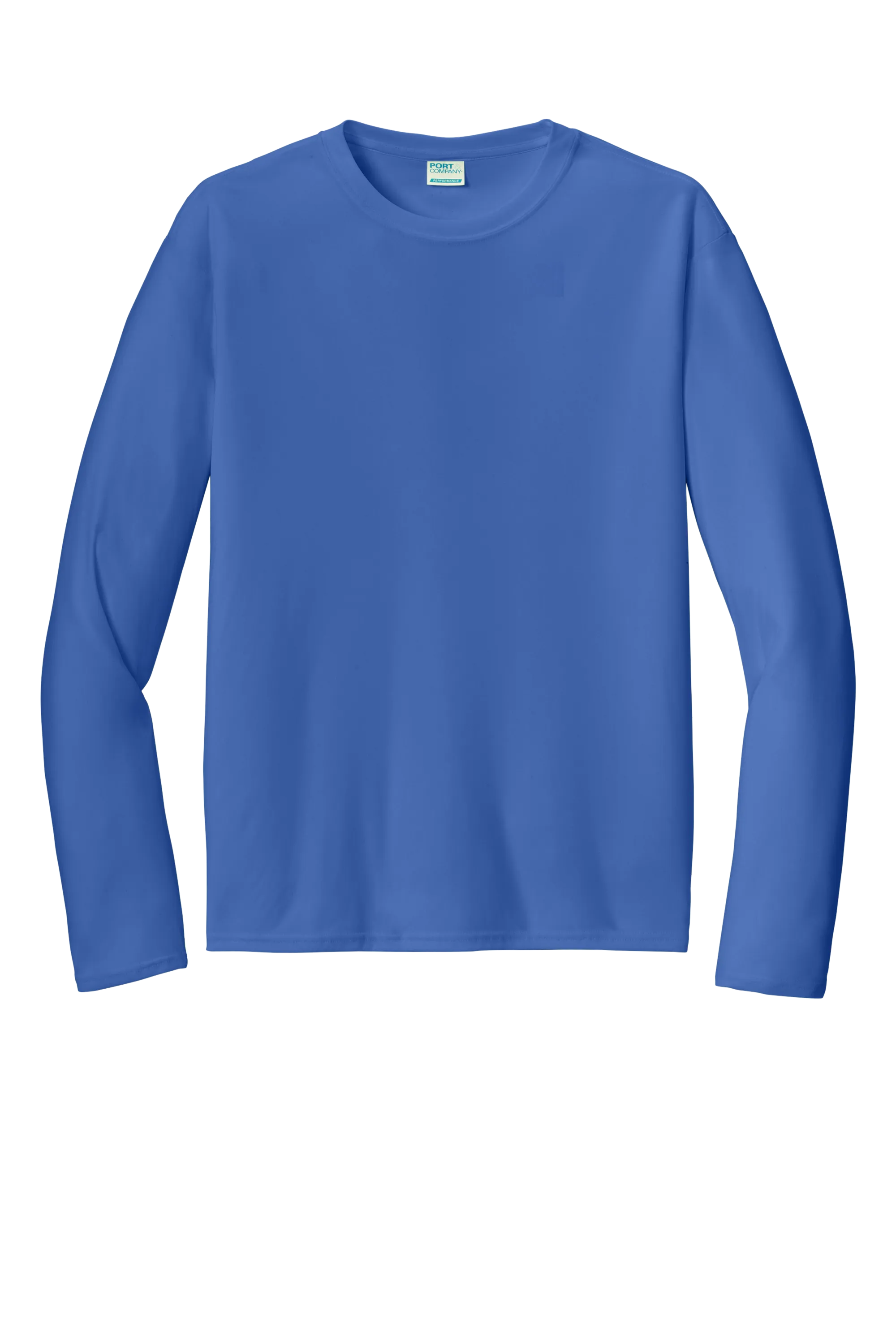 Port & Company® Long Sleeve Performance Tee - Royal