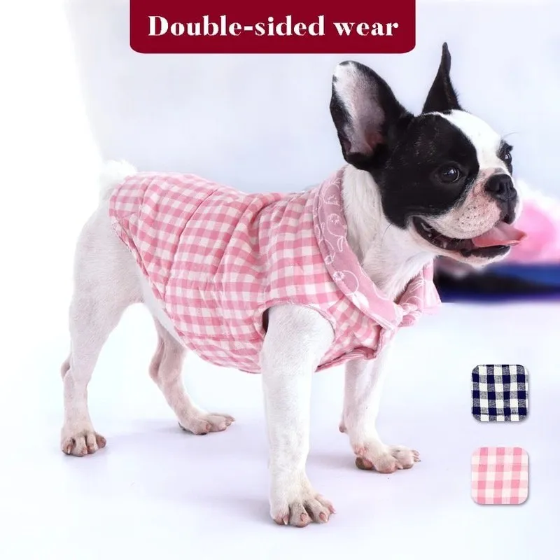 Quilted Reversible Dog Vests - 2 in 1 Design