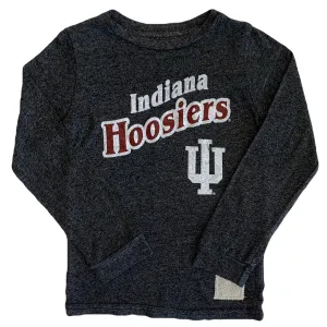 Retro Brand - Long Sleeve Indiana Hoosiers IU Tee in Charcoal