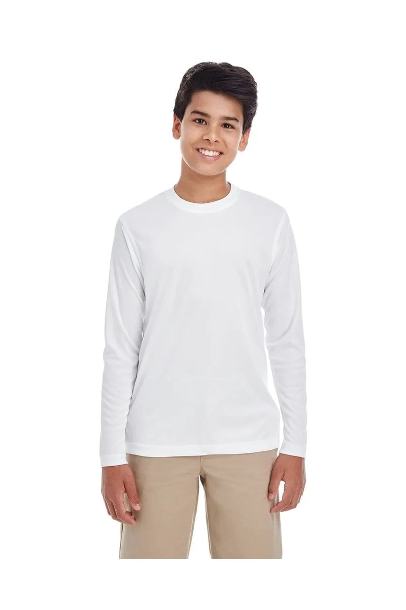 UltraClub 8622Y: Youth Cool & Dry Performance Long-Sleeve Top