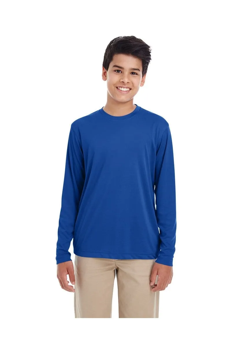 UltraClub 8622Y: Youth Cool & Dry Performance Long-Sleeve Top