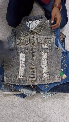 Unique Style Denim Vests - 12 pcs - 7/10/24