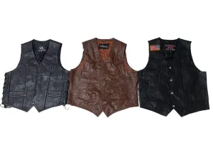 Vintage Leather Vests -17 pieces