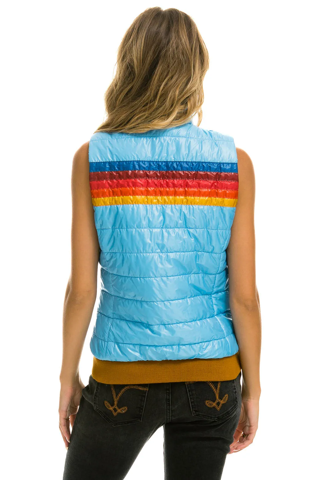 WOMEN'S 5 STRIPE VEST - GLOSSY SKY