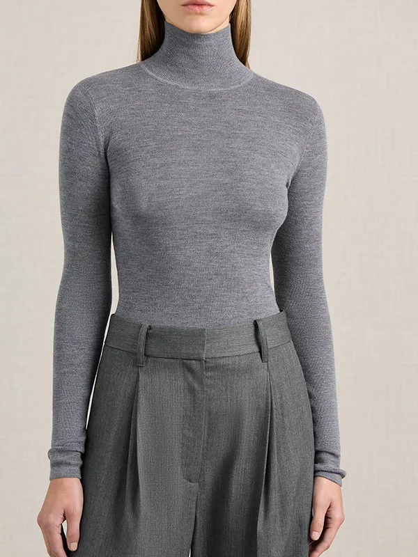 Wynter Top in Grey Melange